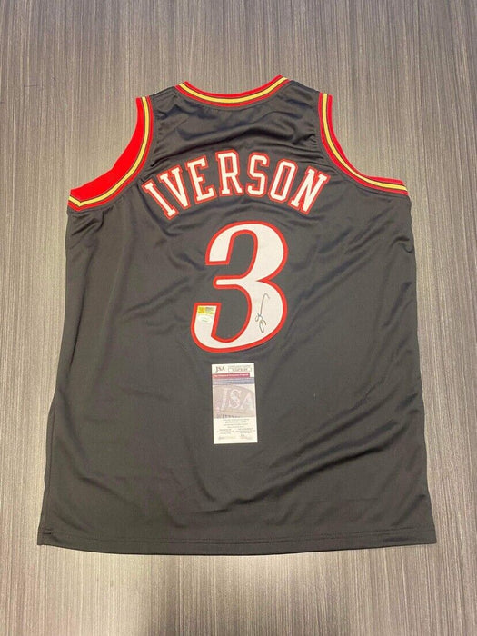 Allen Iverson Philadelphia 76ers Autographed Custom Jersey JSA
