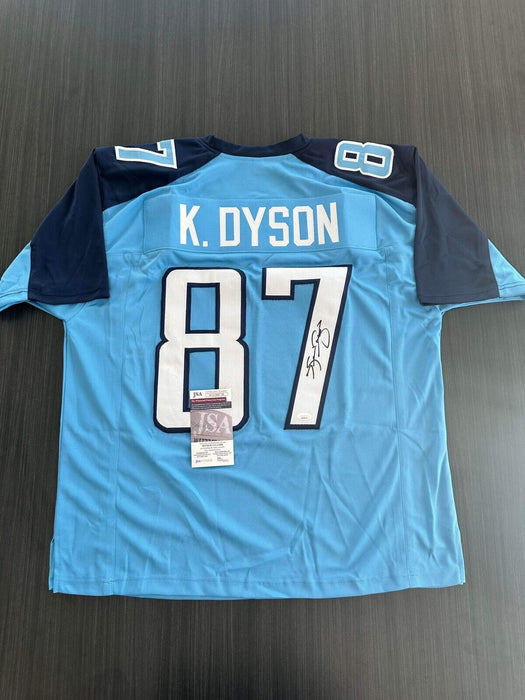 Kevin Dyson Tennessee Titans Autographed Custom Jersey JSA