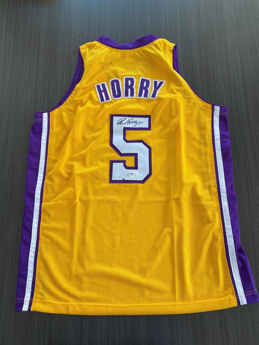 Robert Horry Los Angeles Lakers Autographed Custom Jersey PSA
