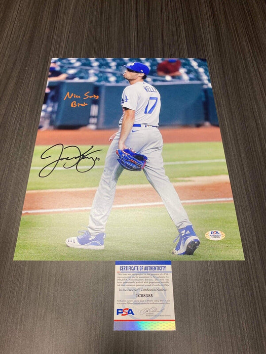 Joe Kelly Los Angeles Dodgers Autographed 11x14 Photo PSA Inscribed