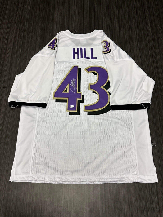 Justise Hill Baltimore Ravens Autographed Custom Jersey Beckett