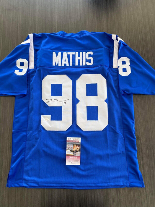 Robert Mathis Indianapolis Colts Autographed Custom Jersey JSA