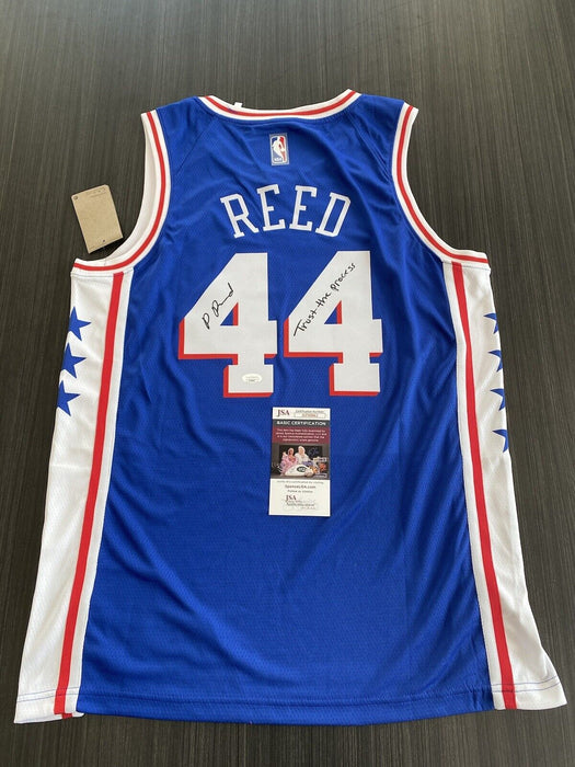 Paul Reed Philadelphia 76ers Autographed Custom Jersey JSA Inscribed