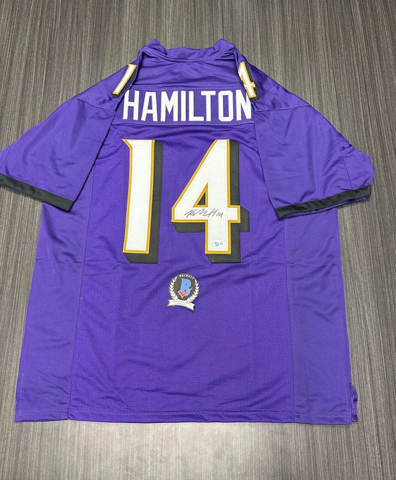 Kyle Hamilton Baltimore Ravens Autographed Custom Jersey Beckett