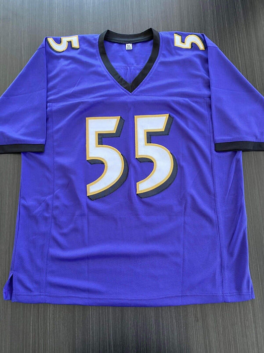 Terrell Suggs Baltimore Ravens Autographed Custom Jersey JSA