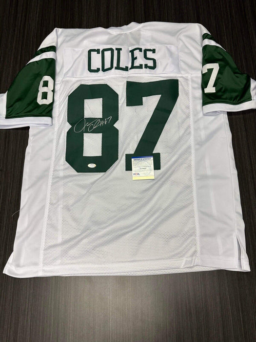 Laveranues Coles New York Jets Autographed Custom Jersey PSA