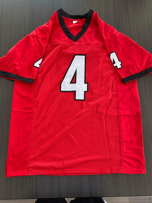 James Cook Georgia Bulldogs Autographed Custom Jersey Beckett