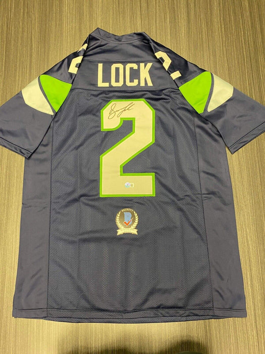 Drew Lock Seattle Seahawks Autographed Custom Jersey Beckett