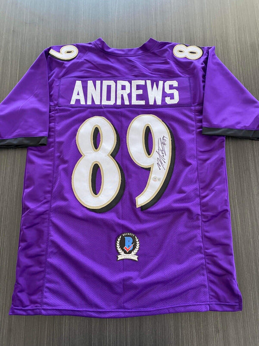 Mark Andrews Baltimore Ravens Autographed Custom Jersey Beckett