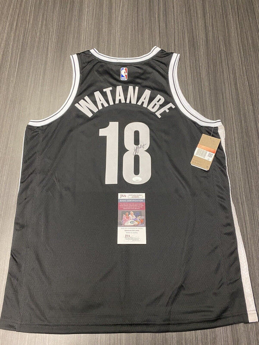 Yuta Watanabe Brooklyn Nets Autographed Custom Jersey JSA