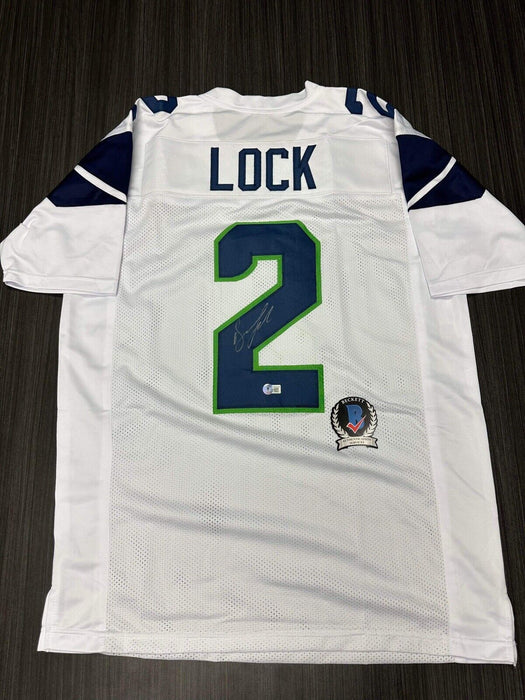 Drew Lock Seattle Seahawks Autographed Custom Jersey Beckett