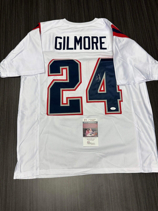 Stephon Gilmore New England Patriots Autographed Custom Jersey JSA