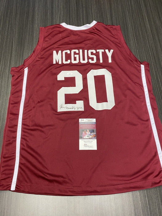 Kameron McGusty Oklahoma Sooners Autographed Custom Jersey JSA