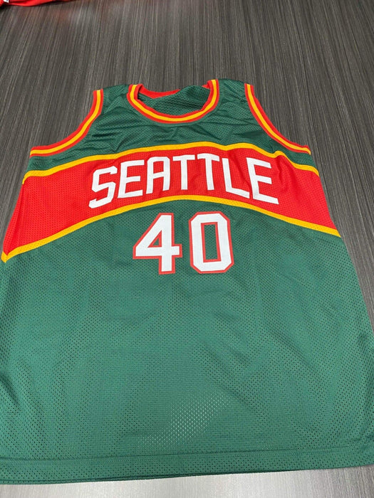 Shawn Kemp Seattle SuperSonics Autographed Custom Jersey Beckett