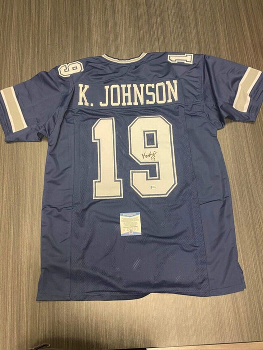 Keyshawn Johnson Dallas Cowboys Autographed Custom Jersey Beckett