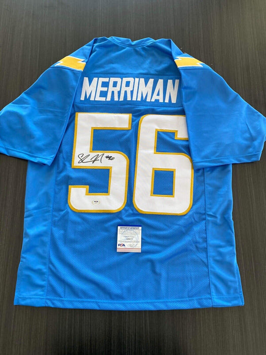 Shawne Merriman San Diego Chargers Autographed Custom Jersey PSA