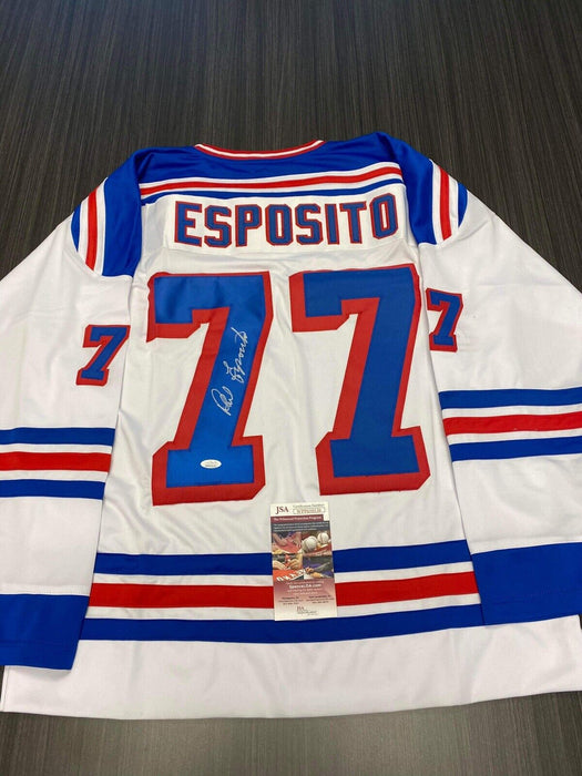 Phil Esposito New York Rangers Autographed Custom Jersey JSA