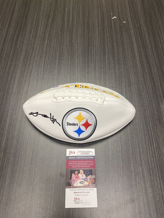 Antonio Brown Pittsburgh Steelers Autographed Logo Football JSA