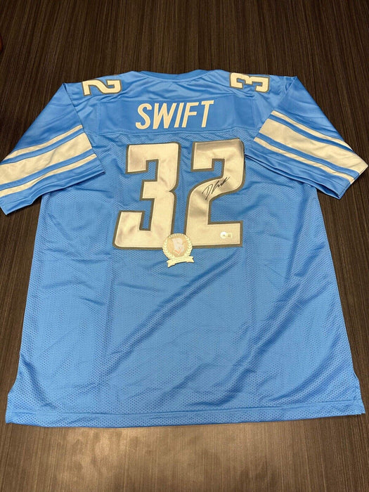 D'Andre Swift Detroit Lions Autographed Custom Jersey Beckett