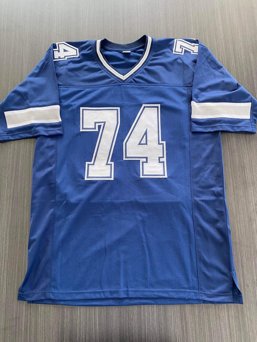 Bob Lilly Dallas Cowboys Autographed Custom Jersey JSA Inscribed