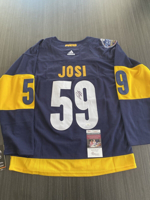 Roman Josi Nashville Predators Autographed Custom Jersey JSA