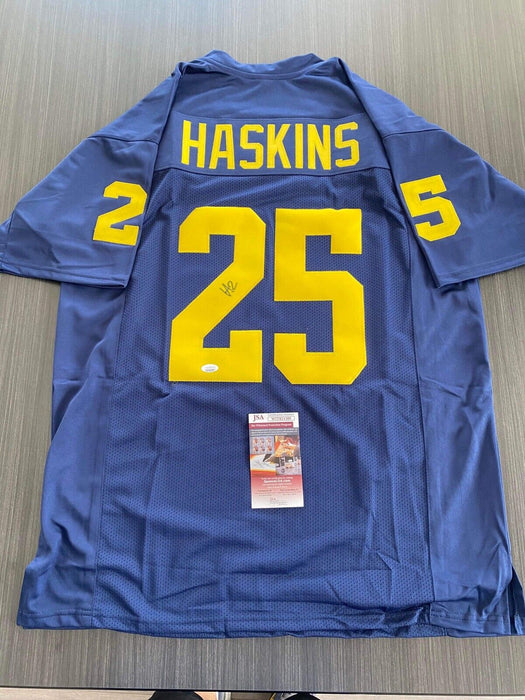 Hassan Haskins Michigan Wolverines Autographed Custom Jersey JSA