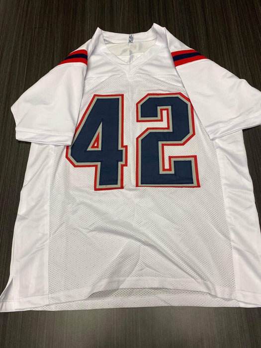 J.J. Taylor New England Patriots Autographed Custom Jersey JSA