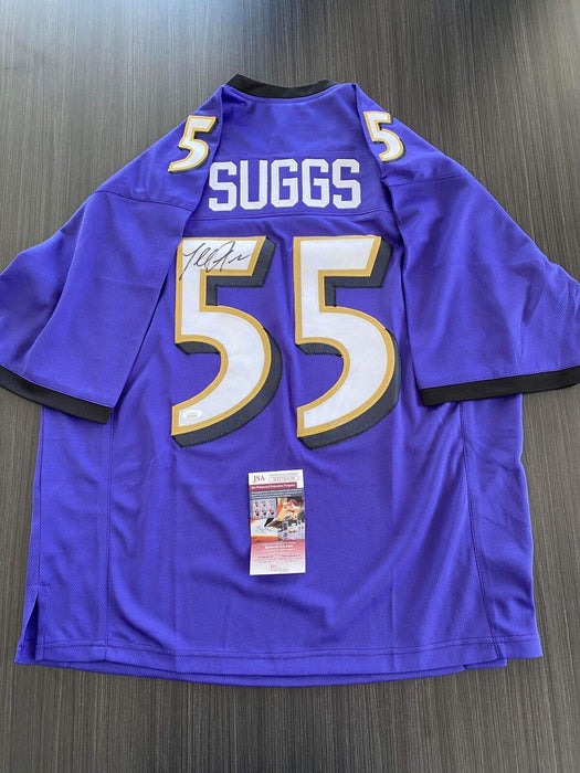 Terrell Suggs Baltimore Ravens Autographed Custom Jersey JSA