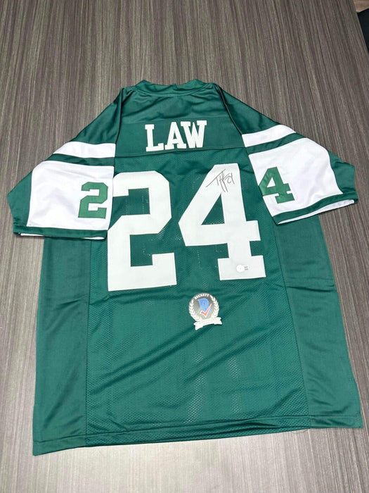 Ty Law New York Jets Autographed Custom Jersey Beckett