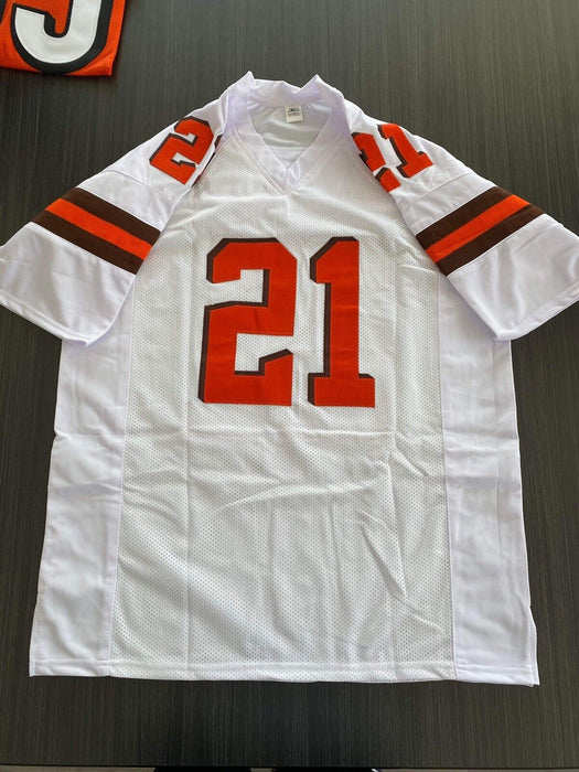 Denzel Ward Cleveland Browns Autographed Custom Jersey Beckett
