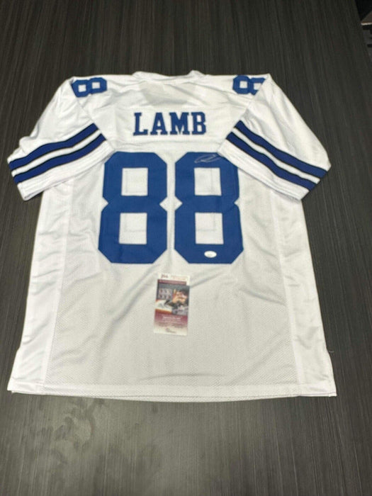 CeeDee Lamb Dallas Cowboys Autographed Custom Jersey JSA