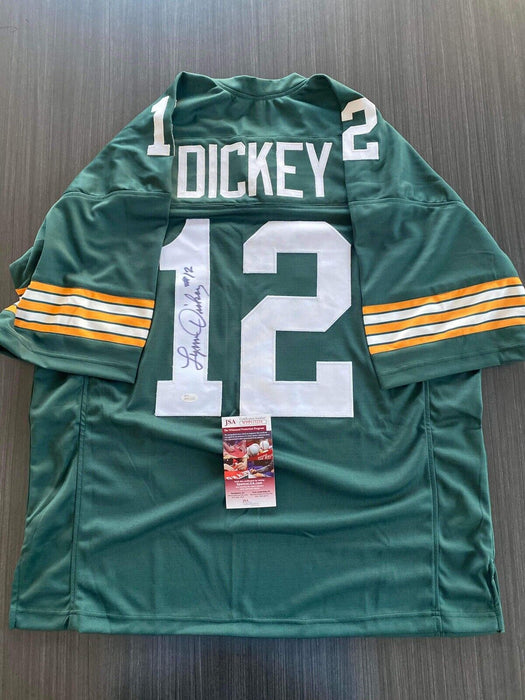 Lynn Dickey Green Bay Packers Autographed Custom Jersey JSA