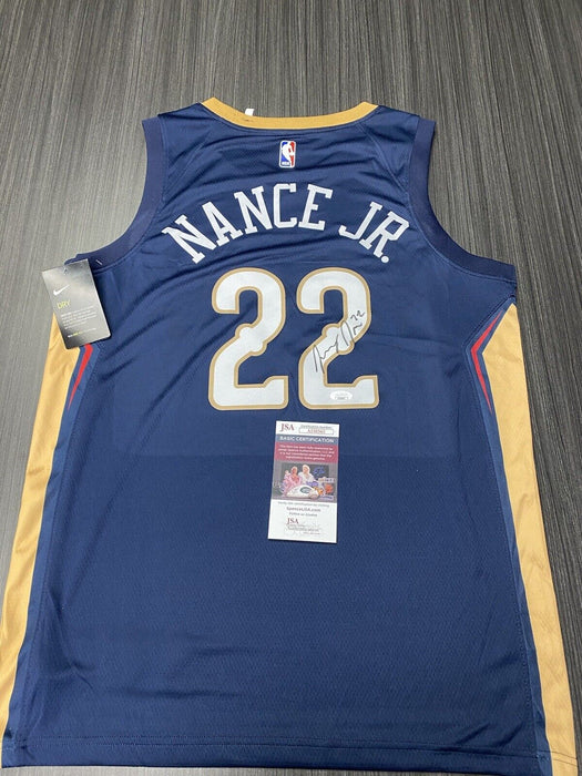 Larry Nance New Orleans Pelicans Autographed Custom Jersey JSA