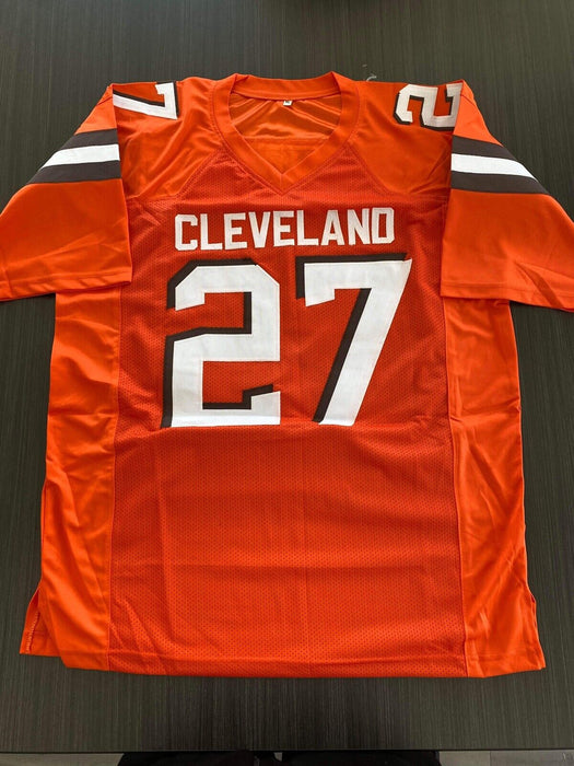 Kareem Hunt Cleveland Browns Autographed Custom Jersey Beckett