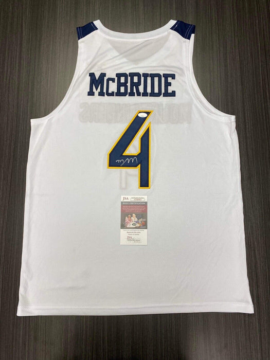 Miles McBride West Virginia Mountaineers Autographed Custom Jersey JSA