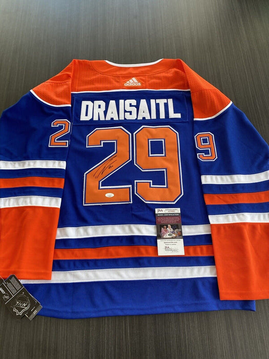 Leon Draisaitl Edmonton Oilers Autographed Custom Jersey JSA