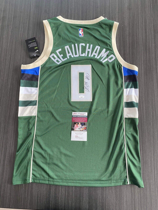 Marjon Beauchamp Milwaukee Bucks Autographed Custom Jersey JSA