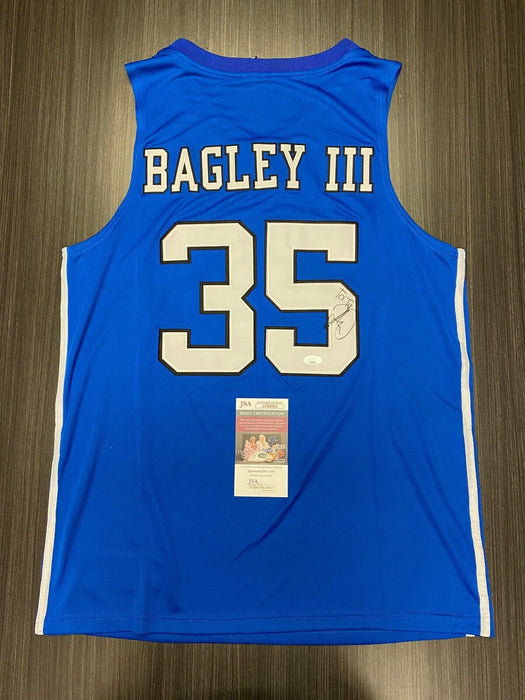 Marvin Bagley III Duke Blue Devils Autographed Custom Jersey JSA