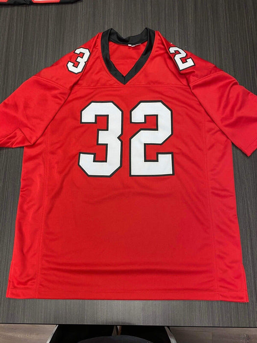 Jamal Anderson Atlanta Falcons Autographed Custom Jersey Beckett Inscribed