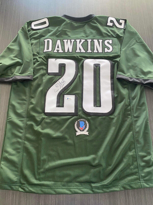 Brian Dawkins Philadelphia Eagles Autographed Custom Jersey Beckett