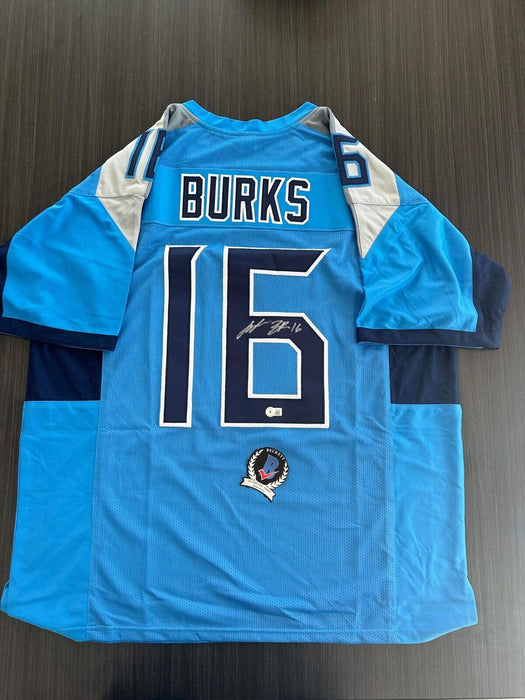 Treylon Burks Tennessee Titans Autographed Custom Jersey Beckett