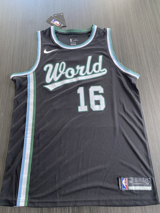 Cedi Osman Cleveland Cavaliers Autographed Custom World Jersey JSA