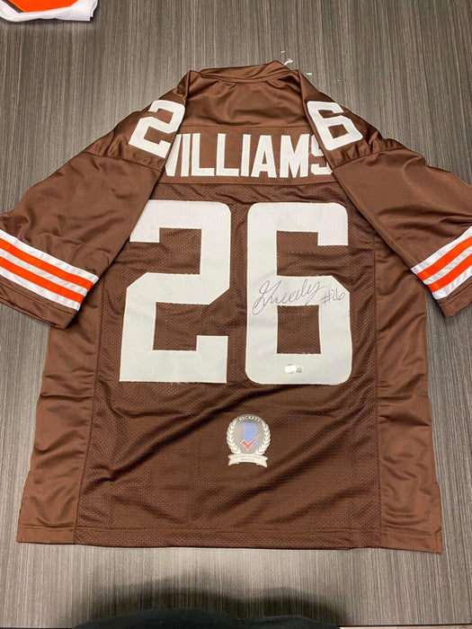 Greedy Williams Cleveland Browns Autographed Custom Jersey Beckett