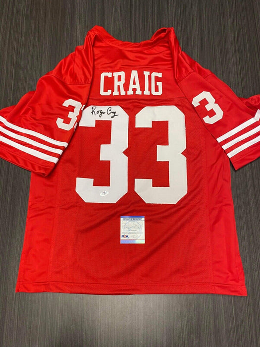 Roger Craig San Francisco 49ers Autographed Custom Jersey PSA