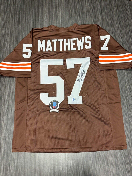 Clay Matthews Cleveland Browns Autographed Custom Jersey Beckett