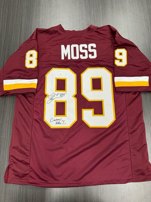 Santana Moss Signed Washington Redskins Custom Jersey Beckett COA