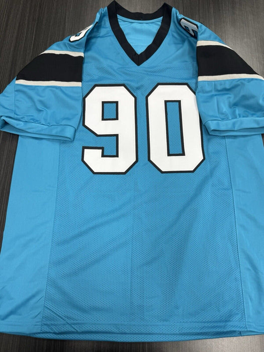 Julius Peppers Signed Carolina Panthers Custom Jersey Beckett COA