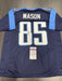 Derrick Mason Signed Tennessee Titans Custom Jersey JSA COA