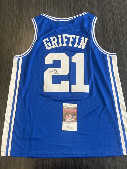 AJ Griffin Signed Duke Blue Devils Jersey JSA COA