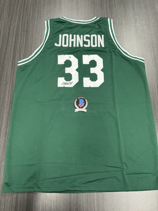 Magic Johnson Signed Michigan State Spartans Custom Jersey Beckett COA
